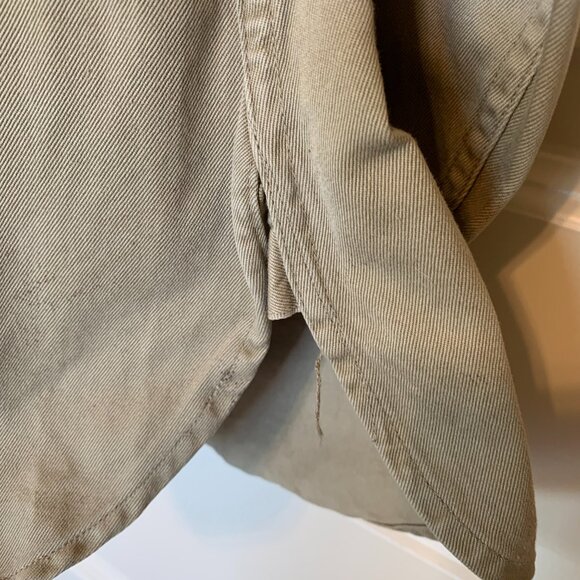 Men’s Vintage Military-Style Heavy Khaki Top - Picture 4 of 7